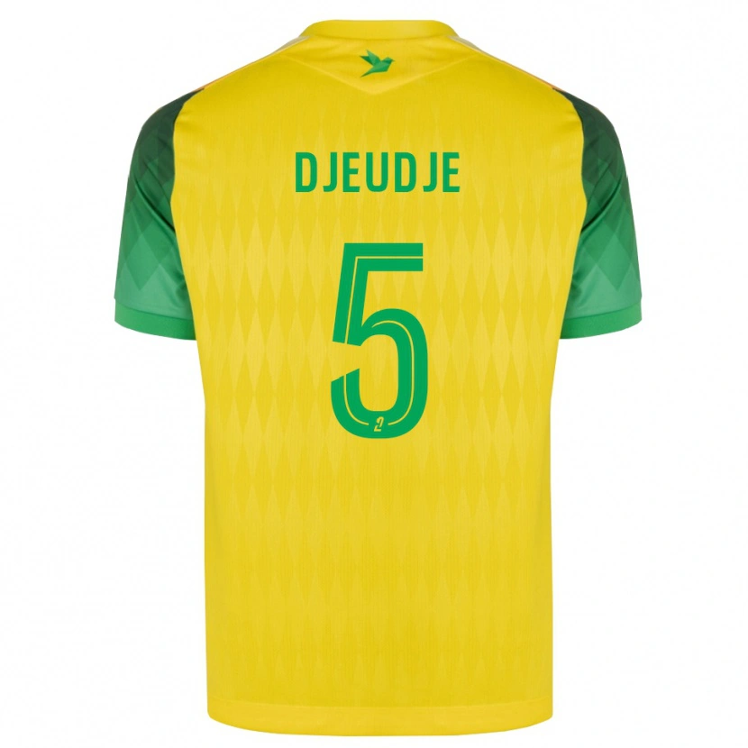 Danxen Kinderen Lilian Djeudje #5 Geel Groen Rood Thuisshirt Thuistenue 2026/27 T-Shirt België