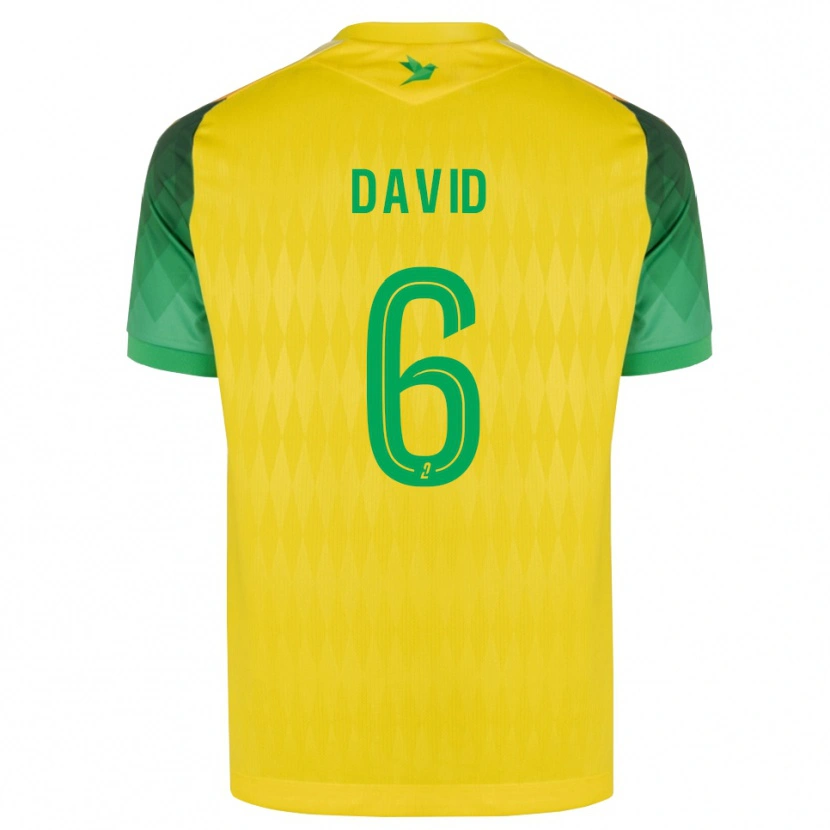 Danxen Kinderen Timothé David #6 Geel Groen Rood Thuisshirt Thuistenue 2026/27 T-Shirt België