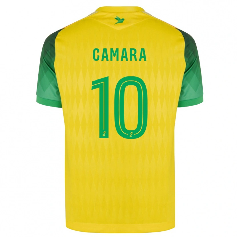 Danxen Kinderen Ibrahim Camara #10 Geel Groen Rood Thuisshirt Thuistenue 2026/27 T-Shirt België