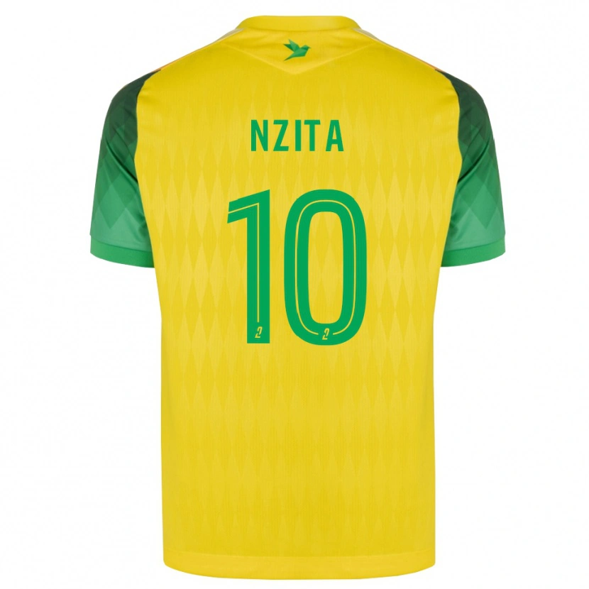 Danxen Kinderen Brayan Nzita #10 Geel Groen Rood Thuisshirt Thuistenue 2026/27 T-Shirt België