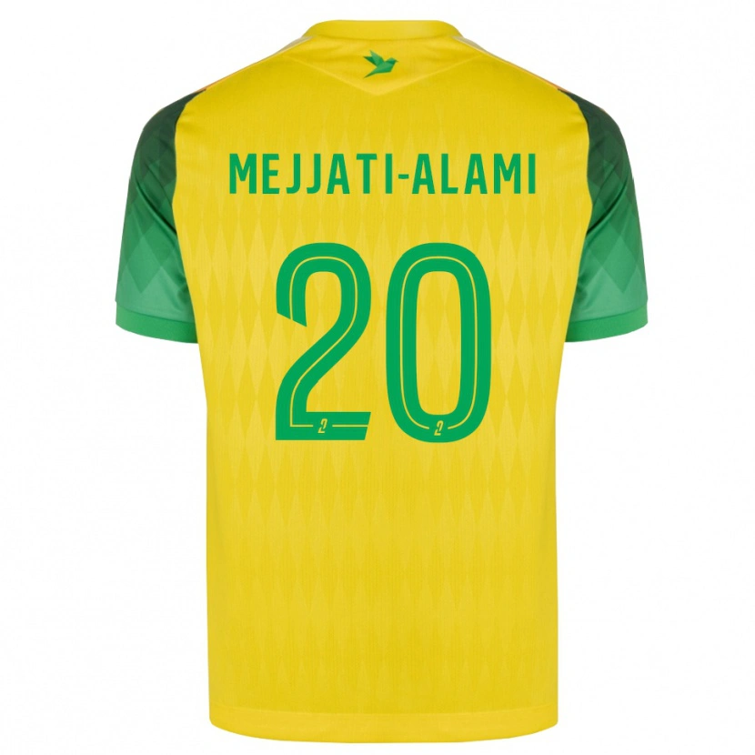 Danxen Kinderen Maxime Mejjati-Alami #20 Geel Groen Rood Thuisshirt Thuistenue 2026/27 T-Shirt België