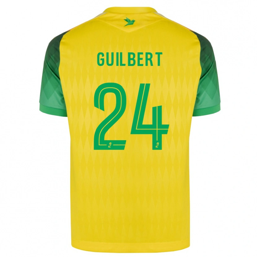 Danxen Kinderen Frédéric Guilbert #24 Geel Groen Rood Thuisshirt Thuistenue 2026/27 T-Shirt België