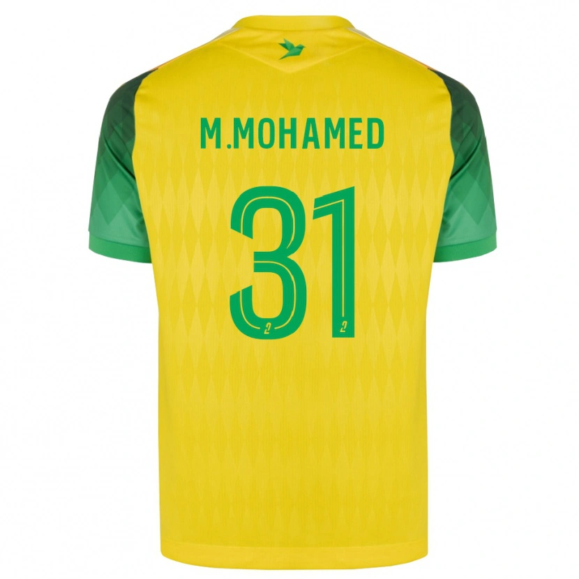 Danxen Kinderen Mostafa Mohamed #31 Geel Groen Rood Thuisshirt Thuistenue 2026/27 T-Shirt België