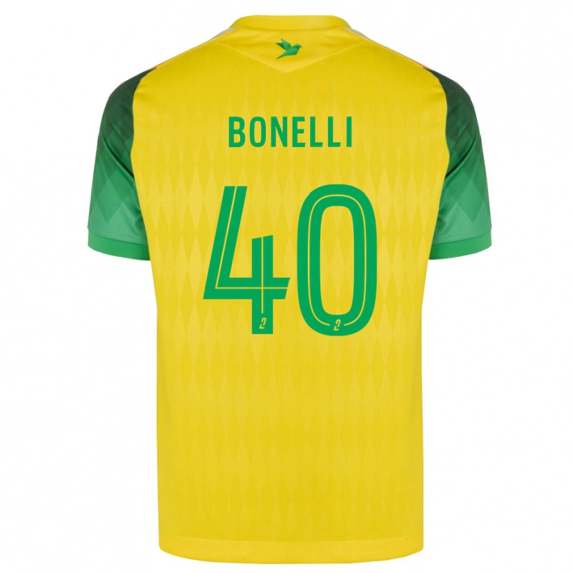 Danxen Kinderen Lucas Bonelli #40 Geel Groen Rood Thuisshirt Thuistenue 2026/27 T-Shirt België