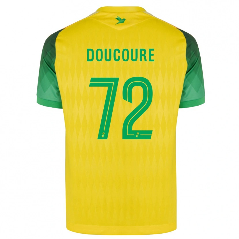 Danxen Kinderen Sékou Doucouré #72 Geel Groen Rood Thuisshirt Thuistenue 2026/27 T-Shirt België