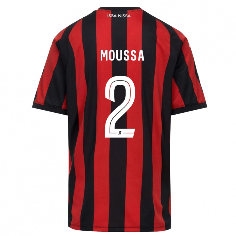 Danxen Kinderen Mounir Moussa #2 Rood Zwart Wit Thuisshirt Thuistenue 2026/27 T-Shirt België