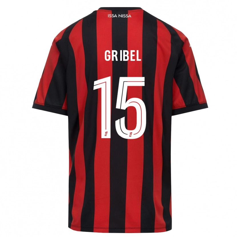 Danxen Kinderen Naomie Gribel #15 Rood Zwart Wit Thuisshirt Thuistenue 2026/27 T-Shirt België