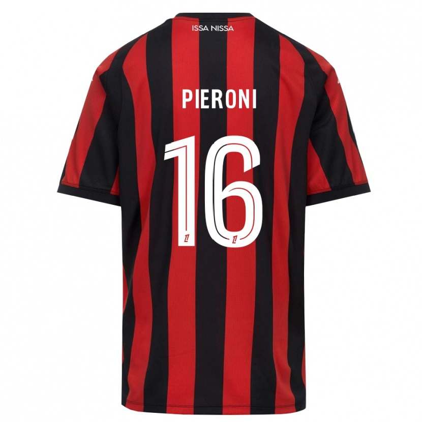 Danxen Kinderen Dorian Pieroni #16 Rood Zwart Wit Thuisshirt Thuistenue 2026/27 T-Shirt België