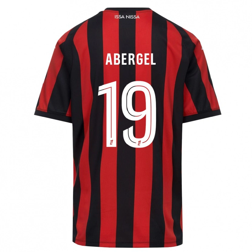 Danxen Kinderen Laurent Abergel #19 Rood Zwart Wit Thuisshirt Thuistenue 2026/27 T-Shirt België