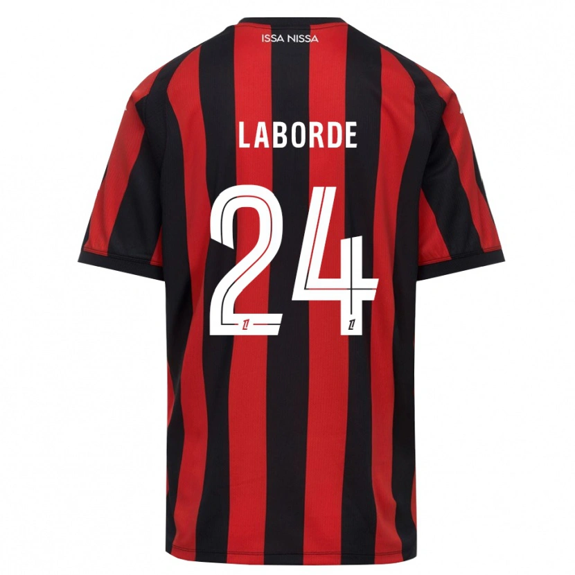 Danxen Kinderen Gaëtan Laborde #24 Rood Zwart Wit Thuisshirt Thuistenue 2026/27 T-Shirt België
