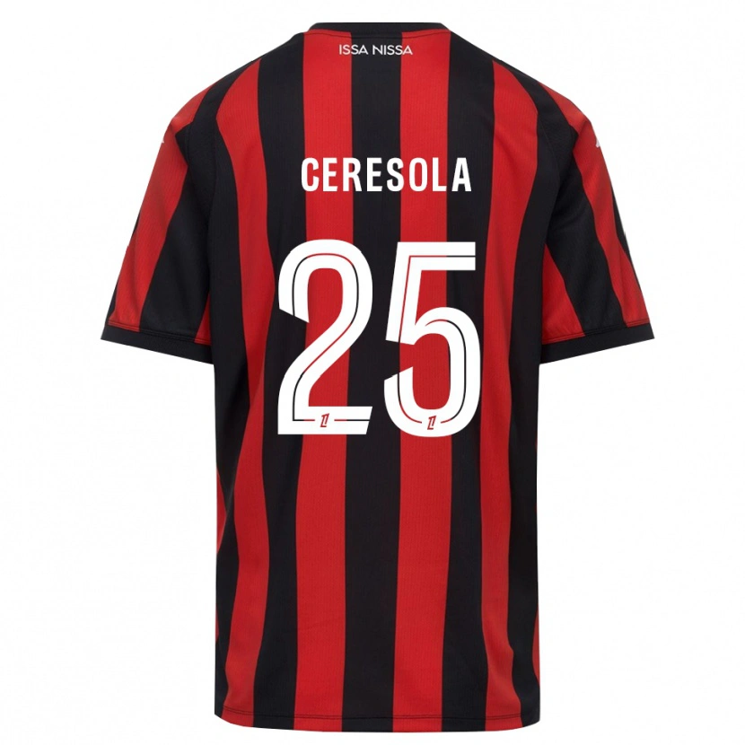 Danxen Kinderen Manon Ceresola #25 Rood Zwart Wit Thuisshirt Thuistenue 2026/27 T-Shirt België