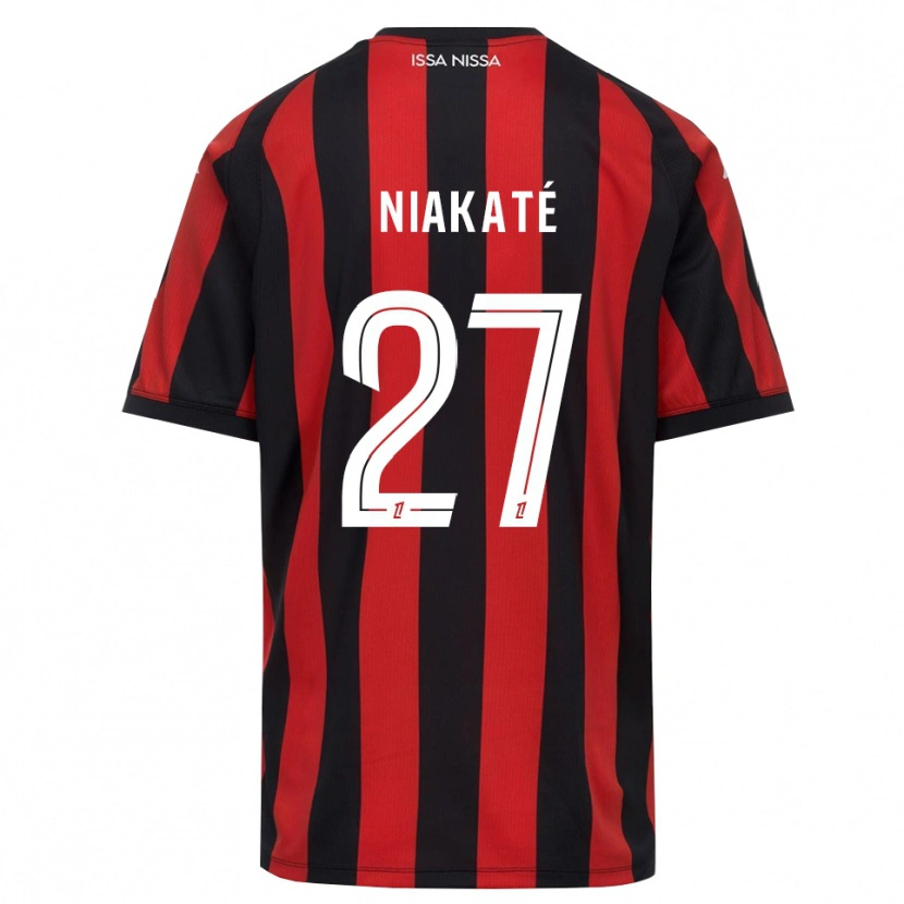Danxen Kinderen Yakaré Niakaté #27 Rood Zwart Wit Thuisshirt Thuistenue 2026/27 T-Shirt België