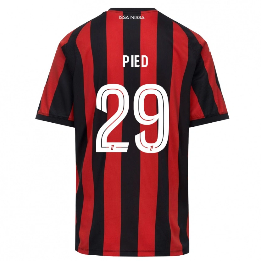 Danxen Kinderen Jeremy Pied #29 Rood Zwart Wit Thuisshirt Thuistenue 2026/27 T-Shirt België
