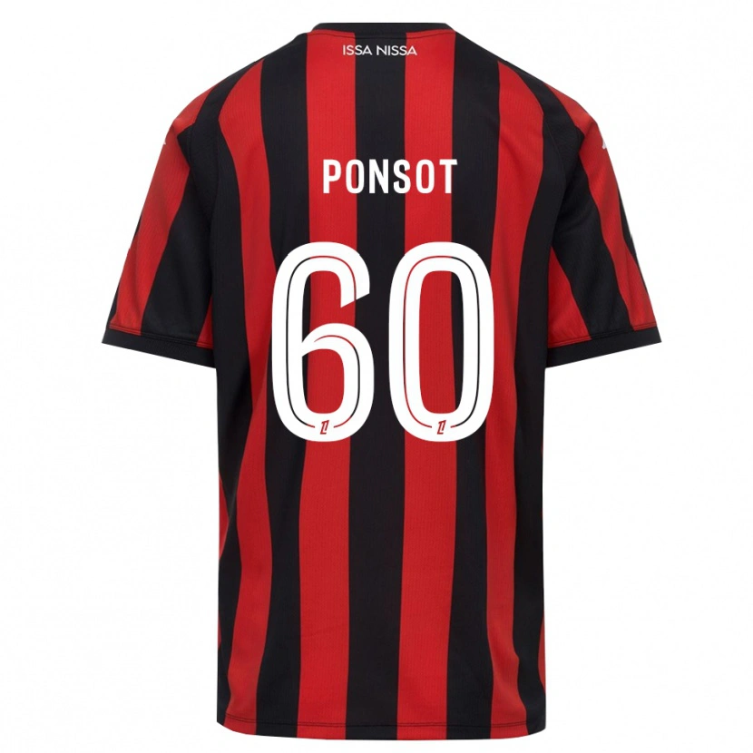 Danxen Kinderen Martin Ponsot #60 Rood Zwart Wit Thuisshirt Thuistenue 2026/27 T-Shirt België