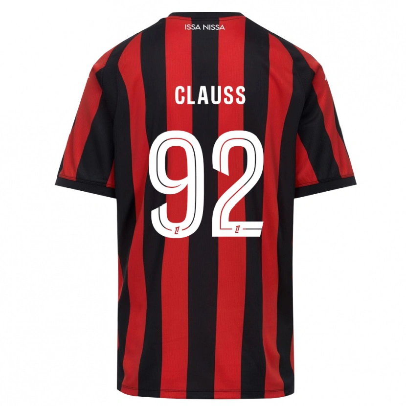 Danxen Kinderen Jonathan Clauss #92 Rood Zwart Wit Thuisshirt Thuistenue 2026/27 T-Shirt België