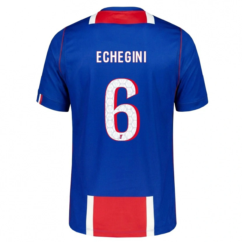 Danxen Kinderen Joe Echegini #6 Rood Wit Blauw Thuisshirt Thuistenue 2026/27 T-Shirt België