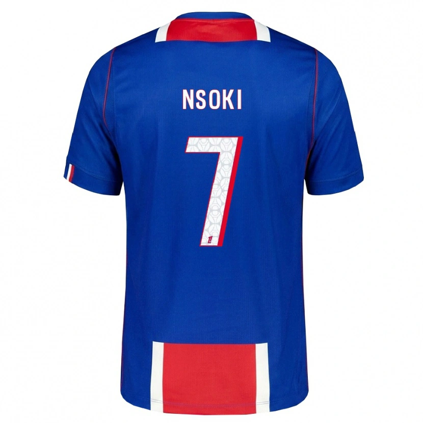 Danxen Kinderen Noah Nsoki #7 Rood Wit Blauw Thuisshirt Thuistenue 2026/27 T-Shirt België