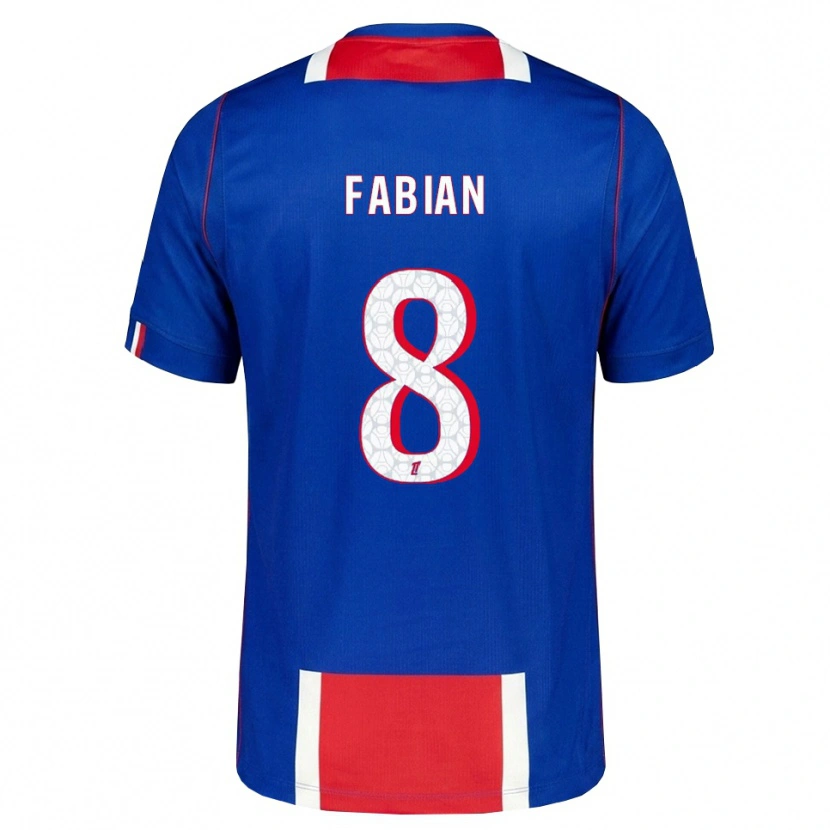 Danxen Kinderen Fabián Ruiz #8 Rood Wit Blauw Thuisshirt Thuistenue 2026/27 T-Shirt België