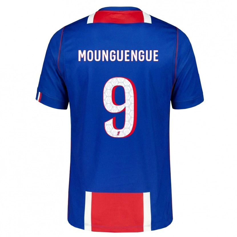 Danxen Kinderen Pierre Mounguengue #9 Rood Wit Blauw Thuisshirt Thuistenue 2026/27 T-Shirt België
