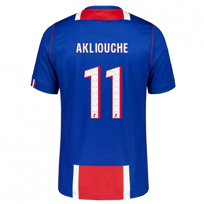 Danxen Kinderen Maghnes Akliouche #11 Rood Wit Blauw Thuisshirt Thuistenue 2026/27 T-Shirt België