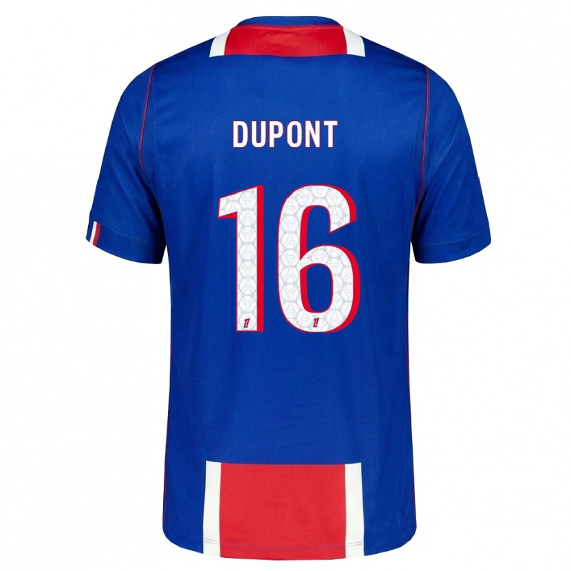 Danxen Kinderen Raphaël Dupont #16 Rood Wit Blauw Thuisshirt Thuistenue 2026/27 T-Shirt België
