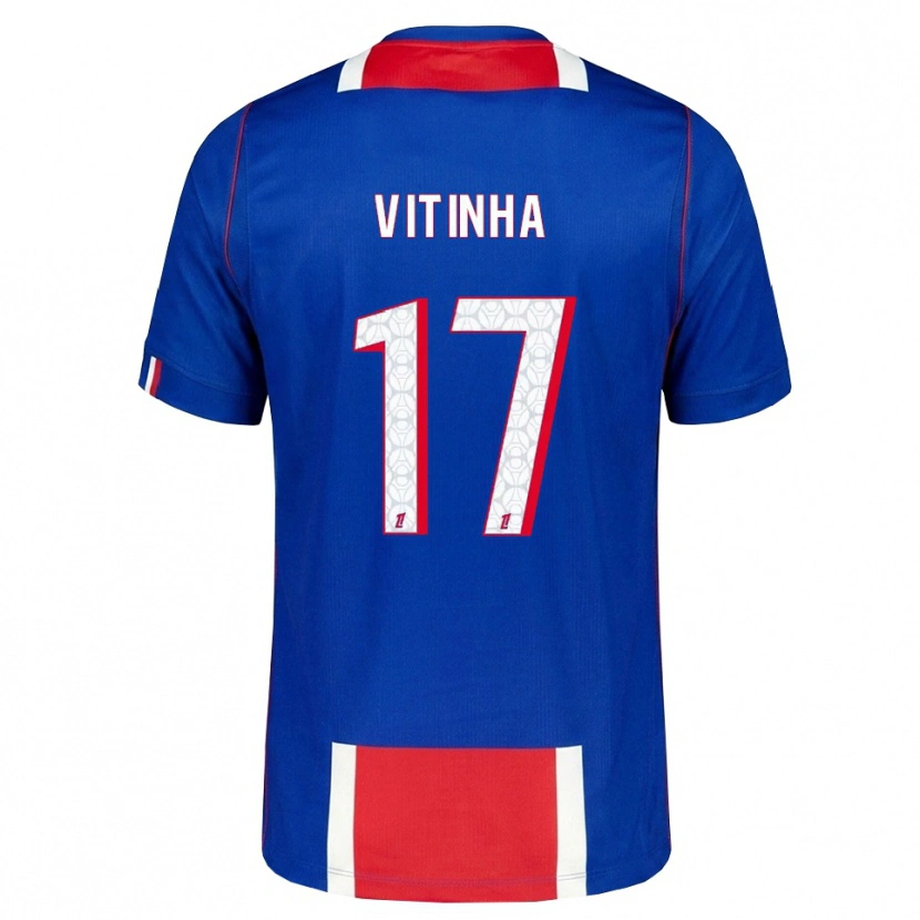 Danxen Kinderen Vítor Machado Ferreira #17 Rood Wit Blauw Thuisshirt Thuistenue 2026/27 T-Shirt België