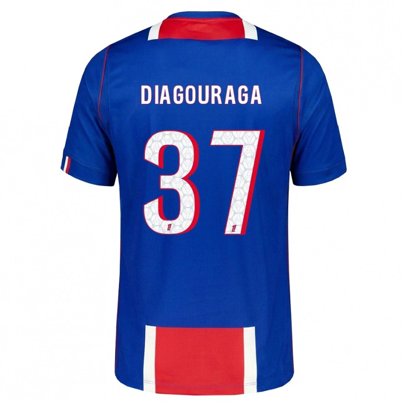 Danxen Kinderen Toumani Diagouraga #37 Rood Wit Blauw Thuisshirt Thuistenue 2026/27 T-Shirt België