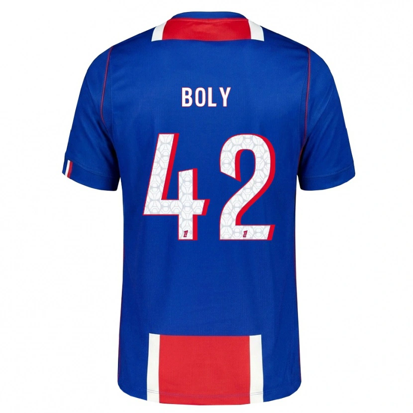 Danxen Kinderen David Boly #42 Rood Wit Blauw Thuisshirt Thuistenue 2026/27 T-Shirt België