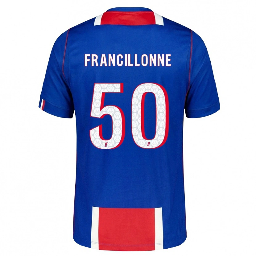 Danxen Kinderen Bryan Francillonne #50 Rood Wit Blauw Thuisshirt Thuistenue 2026/27 T-Shirt België