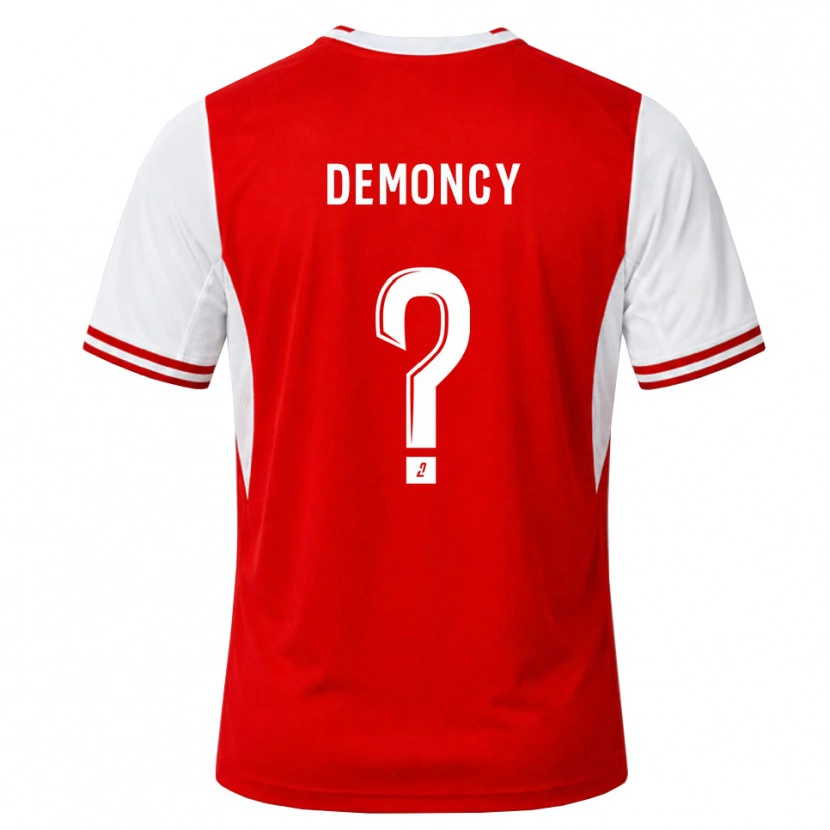Danxen Kinderen Yohan Demoncy #0 Rood Wit Thuisshirt Thuistenue 2026/27 T-Shirt België