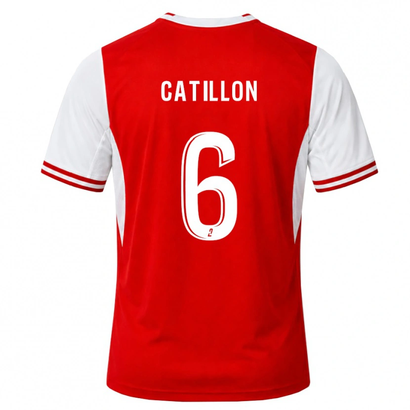 Danxen Kinderen Eithan Catillon #6 Rood Wit Thuisshirt Thuistenue 2026/27 T-Shirt België