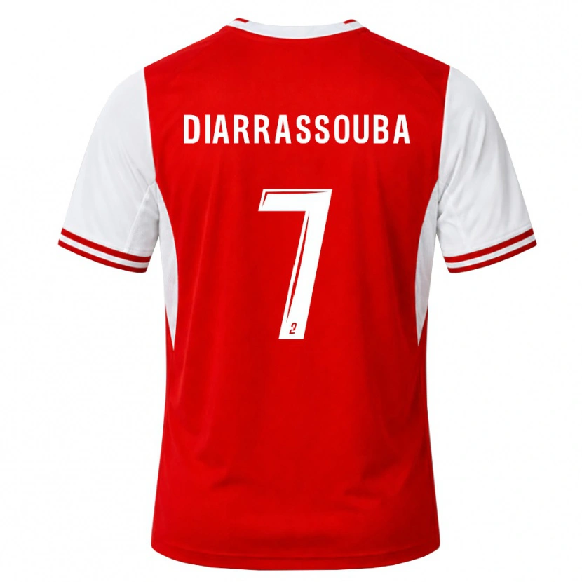Danxen Kinderen Tidiane Diarrassouba #7 Rood Wit Thuisshirt Thuistenue 2026/27 T-Shirt België