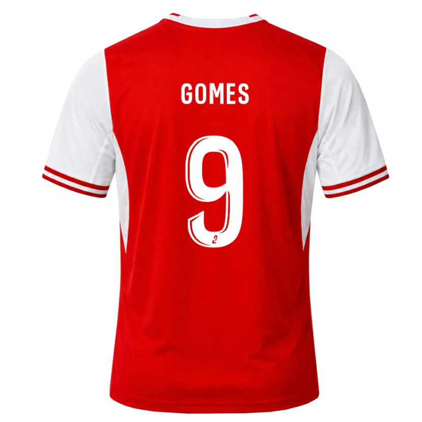 Danxen Kinderen Mélissa Gomes #9 Rood Wit Thuisshirt Thuistenue 2026/27 T-Shirt België