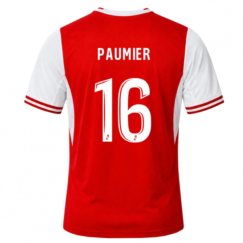 Danxen Kinderen Mattéo Paumier #16 Rood Wit Thuisshirt Thuistenue 2026/27 T-Shirt België