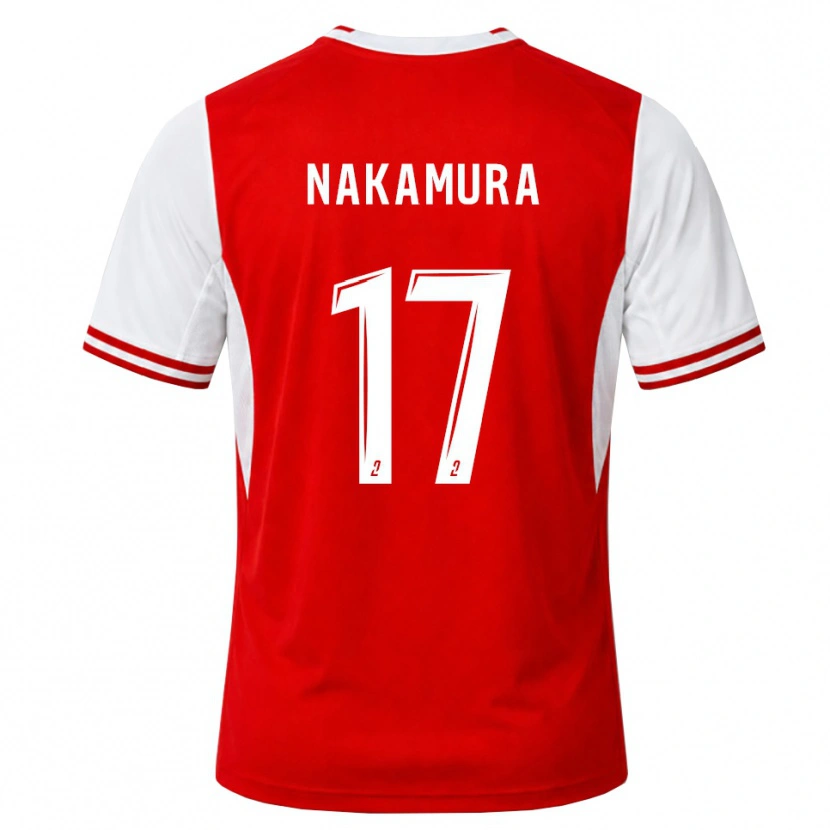 Danxen Kinderen Keito Nakamura #17 Rood Wit Thuisshirt Thuistenue 2026/27 T-Shirt België