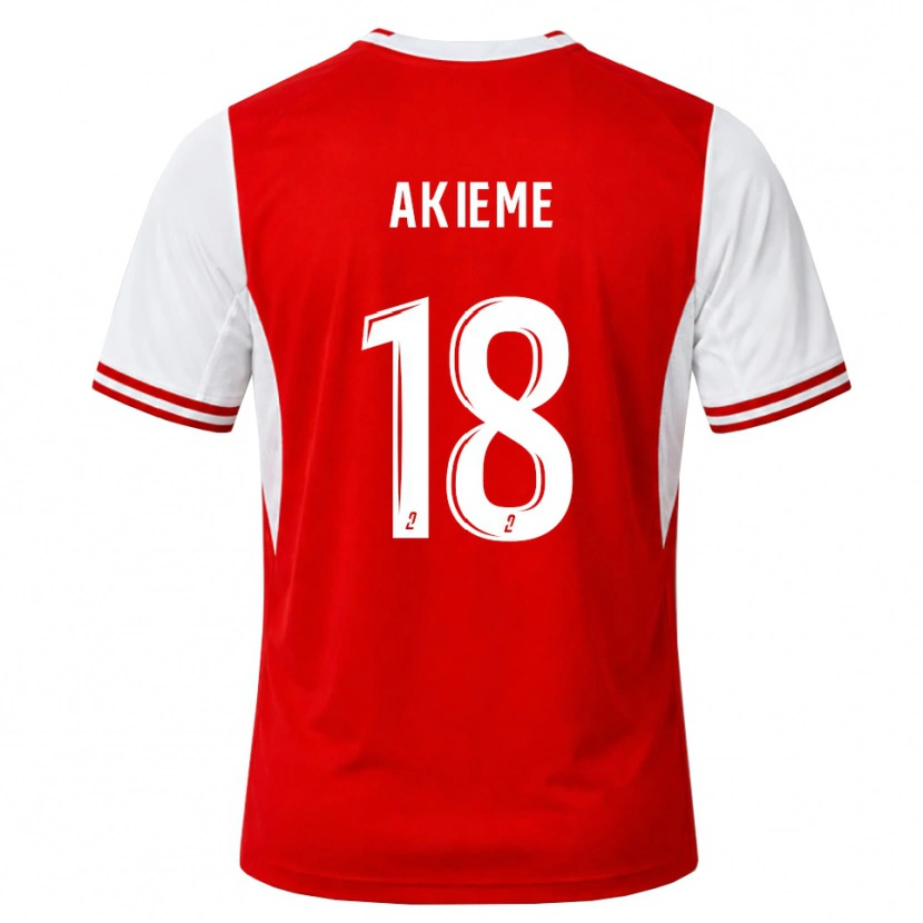 Danxen Kinderen Sergio Akieme #18 Rood Wit Thuisshirt Thuistenue 2026/27 T-Shirt België