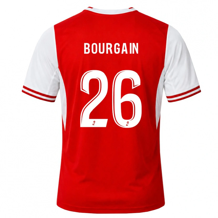 Danxen Kinderen Lea Bourgain #26 Rood Wit Thuisshirt Thuistenue 2026/27 T-Shirt België