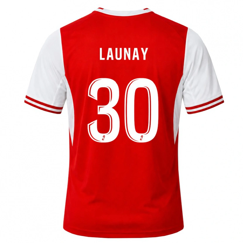 Danxen Kinderen Elisa Launay #30 Rood Wit Thuisshirt Thuistenue 2026/27 T-Shirt België