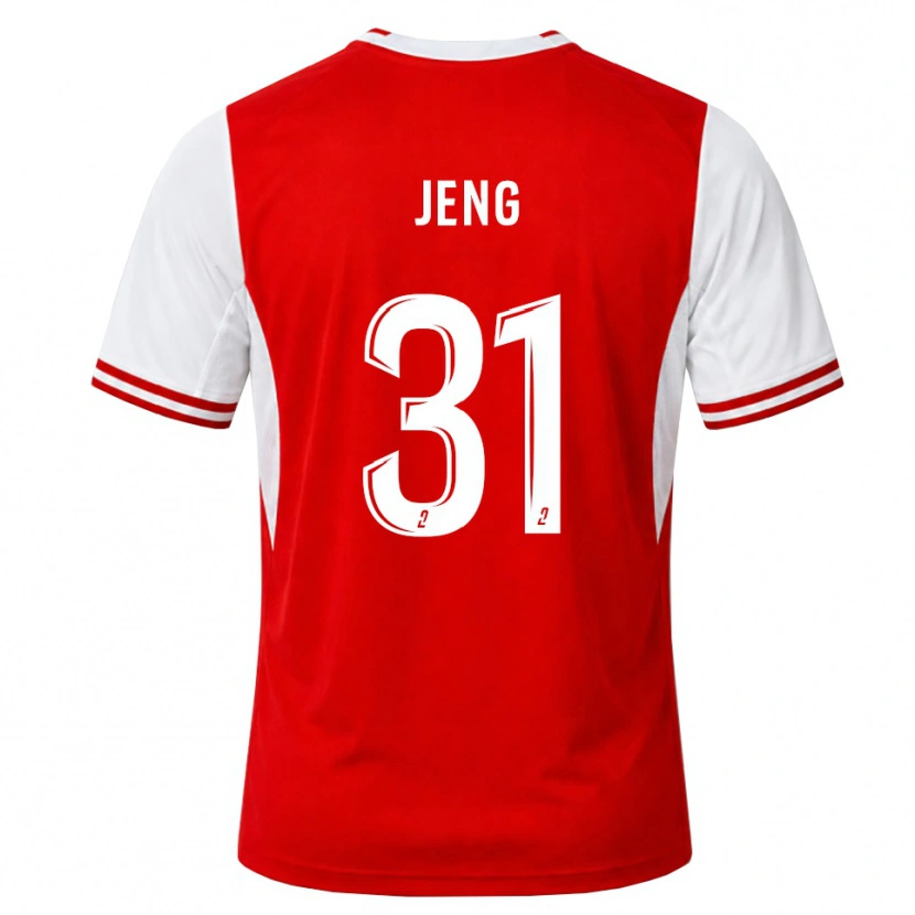 Danxen Kinderen Malcolm Jeng #31 Rood Wit Thuisshirt Thuistenue 2026/27 T-Shirt België