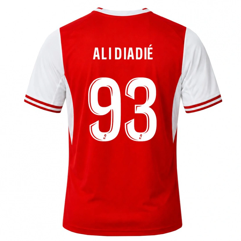 Danxen Kinderen Mohamed Ali Diadié #93 Rood Wit Thuisshirt Thuistenue 2026/27 T-Shirt België