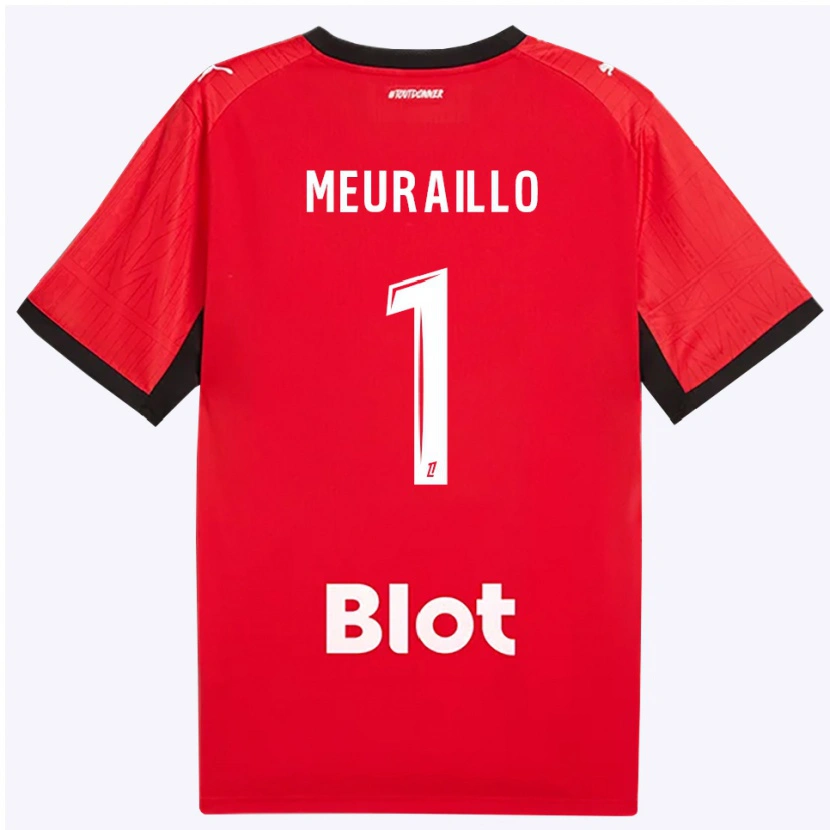 Danxen Kinderen Thâo Mouapa Mwa Meuraillo #1 Rood Zwart Wit Thuisshirt Thuistenue 2026/27 T-Shirt België