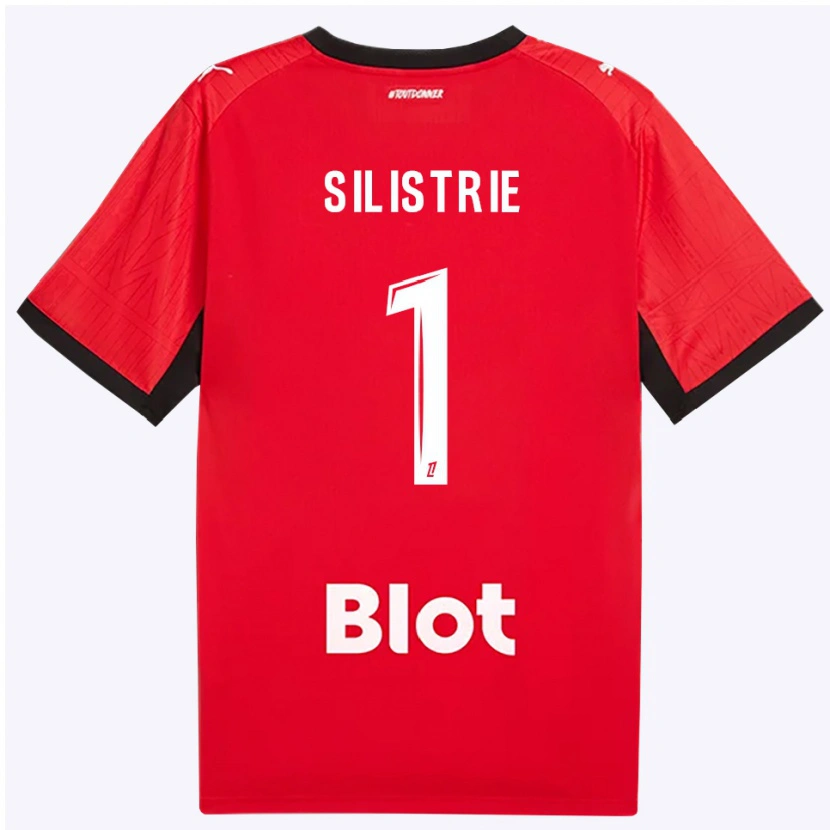 Danxen Kinderen Mathys Silistrie #1 Rood Zwart Wit Thuisshirt Thuistenue 2026/27 T-Shirt België