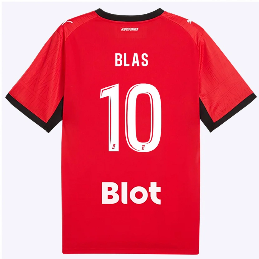 Danxen Kinderen Ludovic Blas #10 Rood Zwart Wit Thuisshirt Thuistenue 2026/27 T-Shirt België