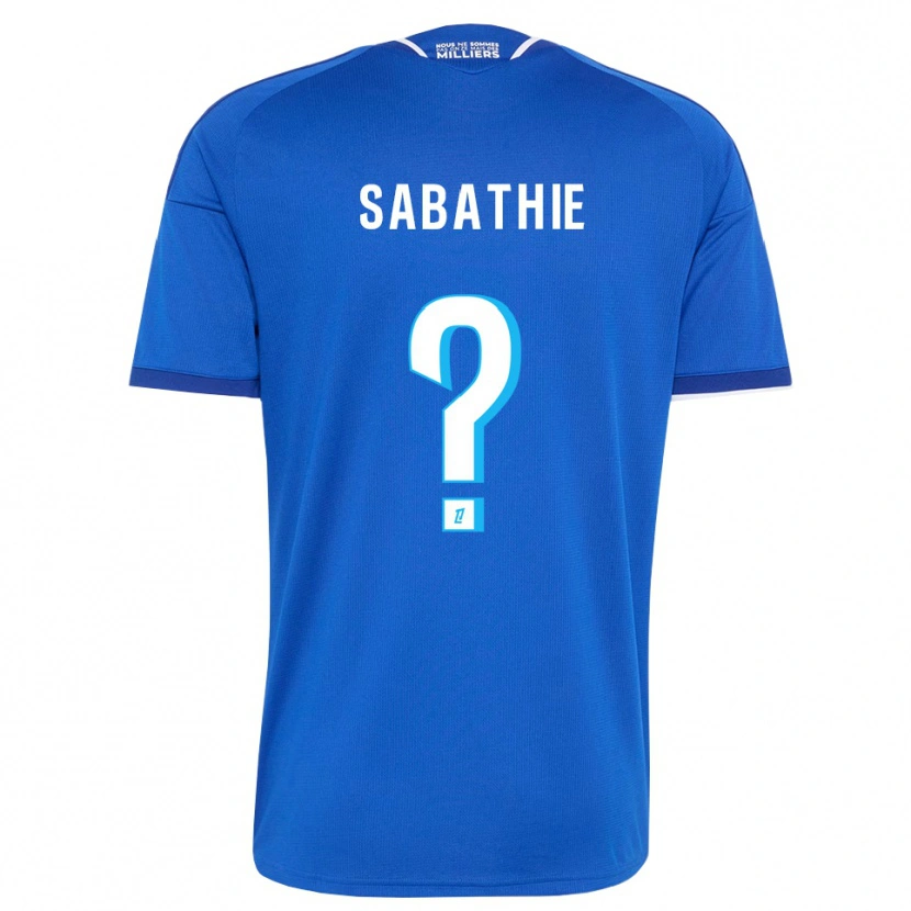 Danxen Kinderen Gabin Sabathié #0 Koninklijk Blauw Wit Thuisshirt Thuistenue 2026/27 T-Shirt België