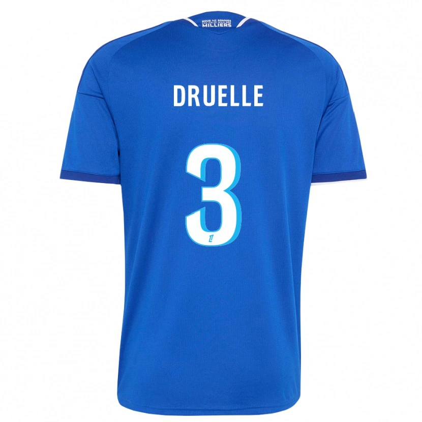 Danxen Kinderen Robin Druelle #3 Koninklijk Blauw Wit Thuisshirt Thuistenue 2026/27 T-Shirt België