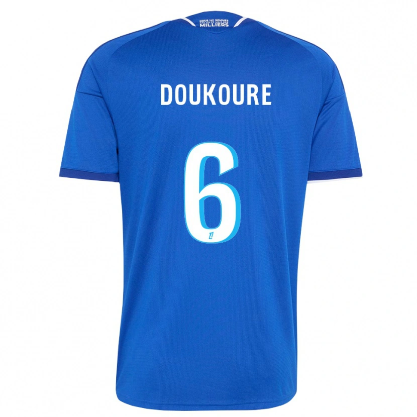 Danxen Kinderen Ismaël Doukouré #6 Koninklijk Blauw Wit Thuisshirt Thuistenue 2026/27 T-Shirt België