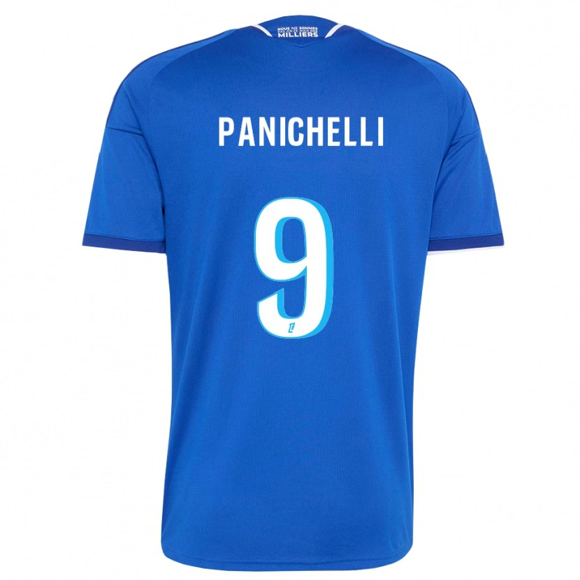 Danxen Kinderen Joaquín Panichelli #9 Koninklijk Blauw Wit Thuisshirt Thuistenue 2026/27 T-Shirt België