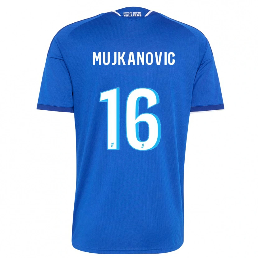 Danxen Kinderen Edin Mujkanovic #16 Koninklijk Blauw Wit Thuisshirt Thuistenue 2026/27 T-Shirt België