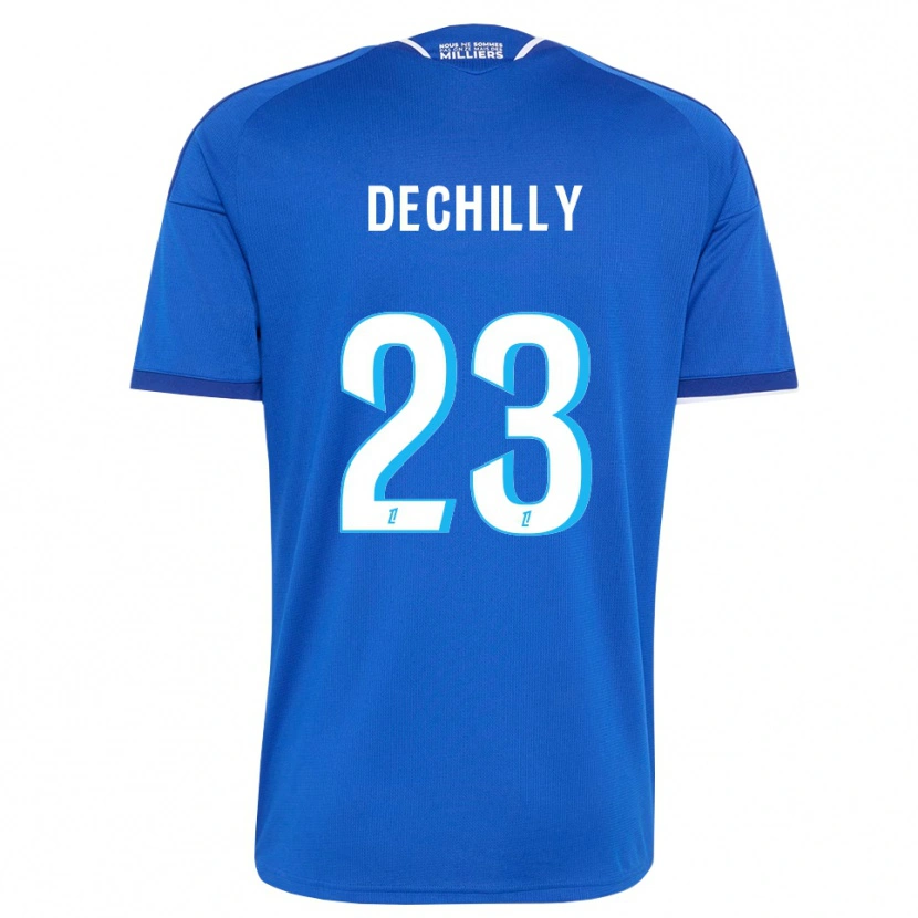 Danxen Kinderen Pauline Dechilly #23 Koninklijk Blauw Wit Thuisshirt Thuistenue 2026/27 T-Shirt België