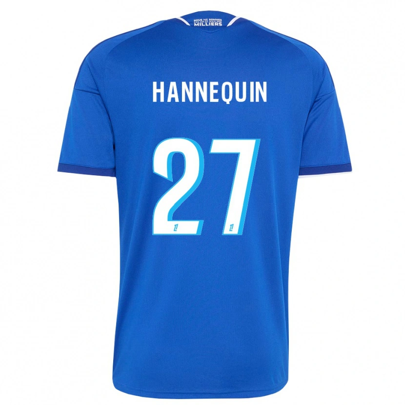 Danxen Kinderen Laurine Hannequin #27 Koninklijk Blauw Wit Thuisshirt Thuistenue 2026/27 T-Shirt België